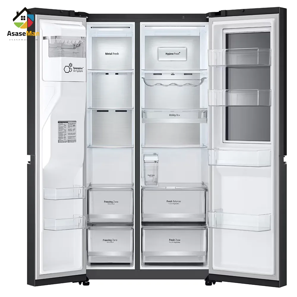 ظرفیت یخچال فریزر ال جی مدل X287