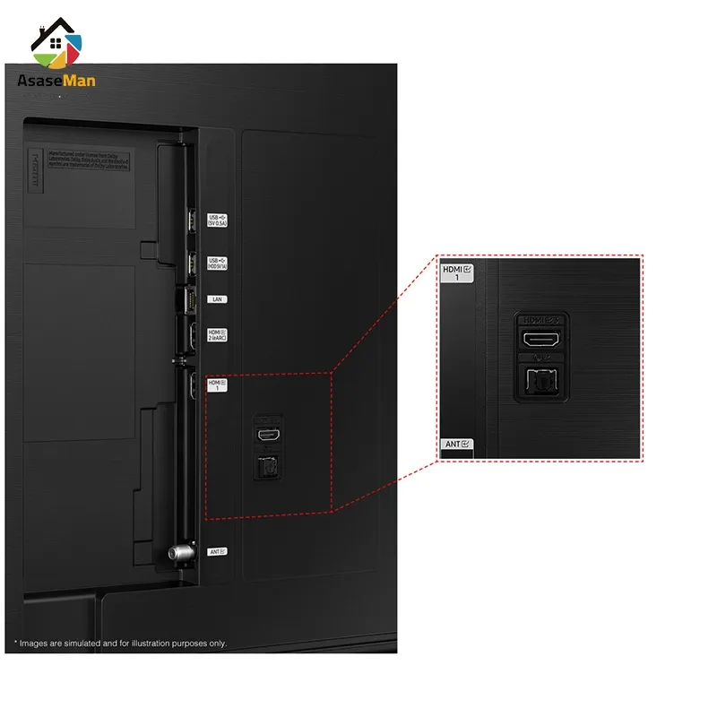 پورت های تلویزیون سامسونگ Q60D