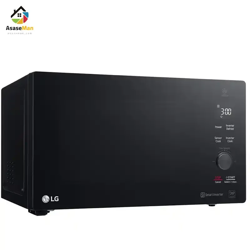 نمای کج مایکروویو ال جی مدل MH8265 مشکی