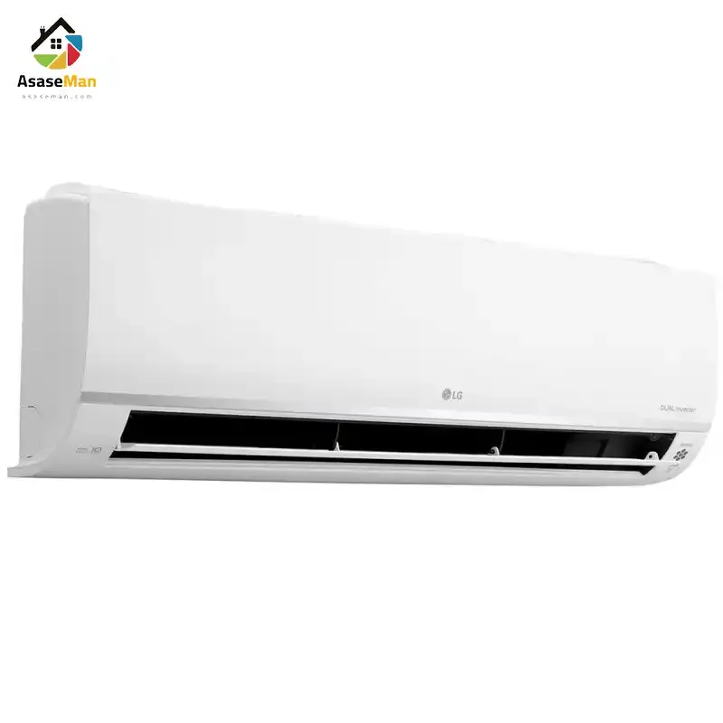 نمای راست شروع به کار یونیت داخلی کولر گازی اینورتر ال جی مدل AMPU26T4W