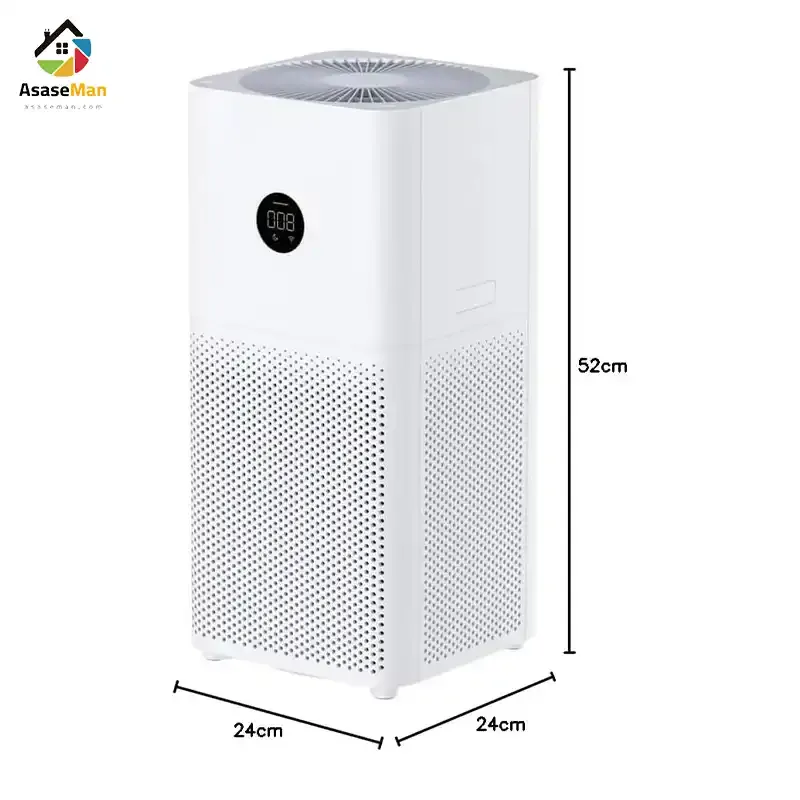 اندازه تصفیه هوا شیائومی مدل Mi Purifrer C3