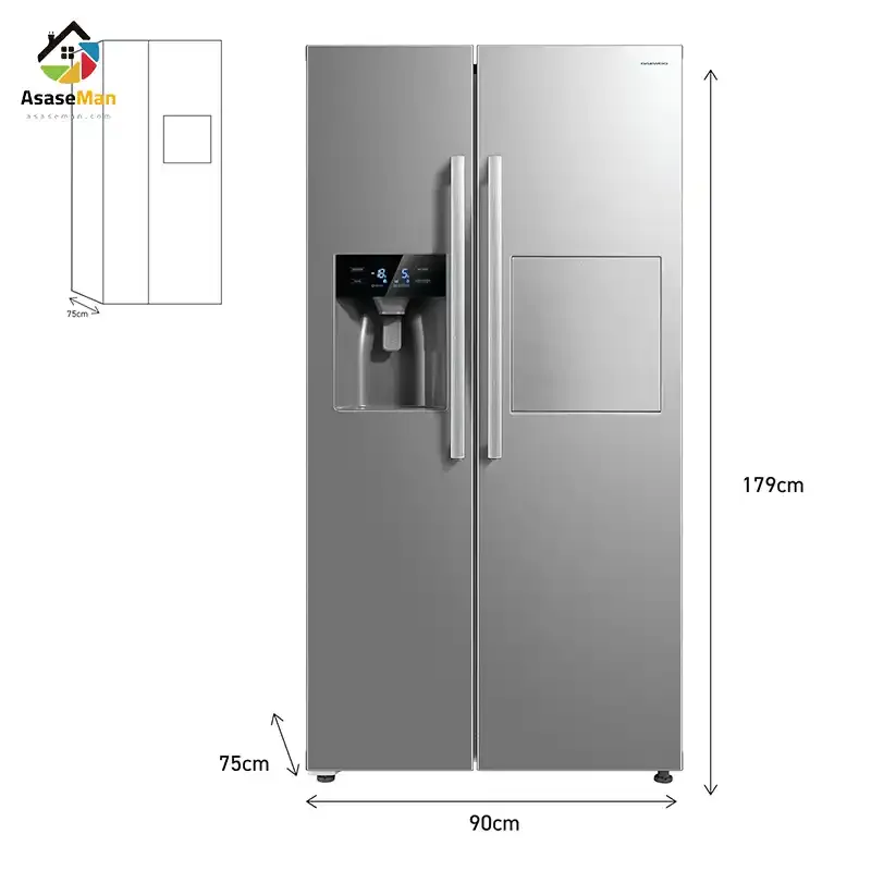 ابعاد یخچال فریزر دوو FRS-657SSI