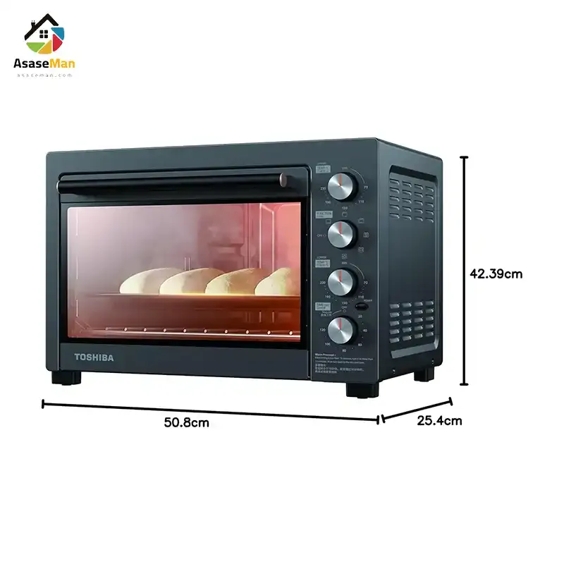 ابعاد آون توستر توشیبا مدل TL-MC40EZF