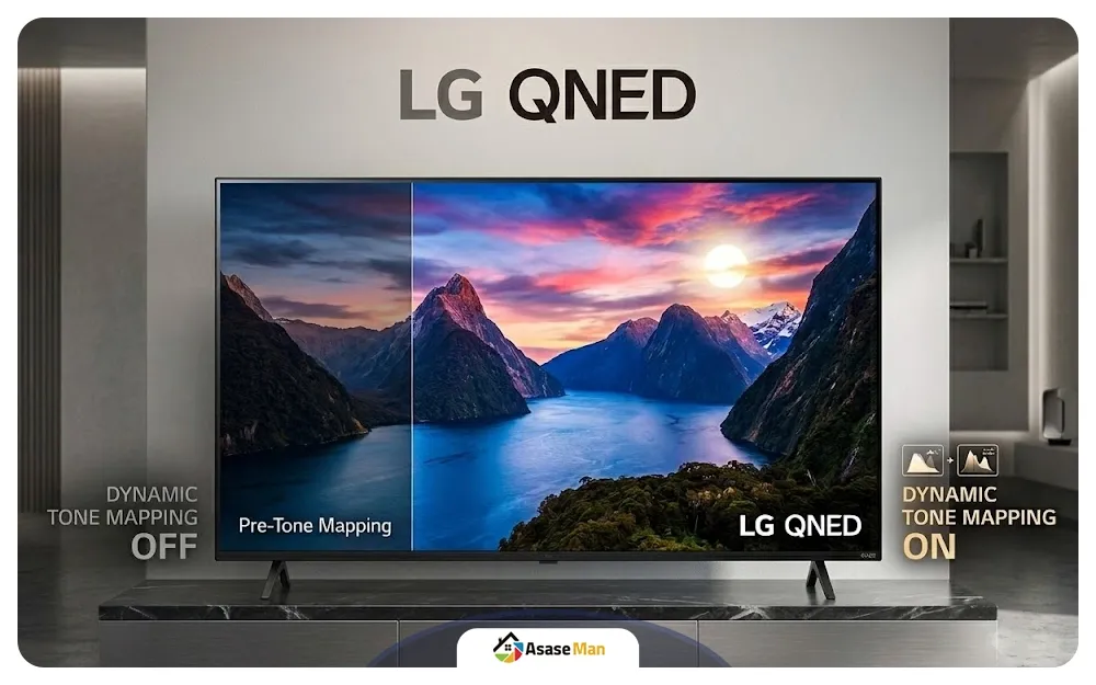 فناوری Dynamic Tone Mapping در تلویزیون ال‌ جی QNED82A