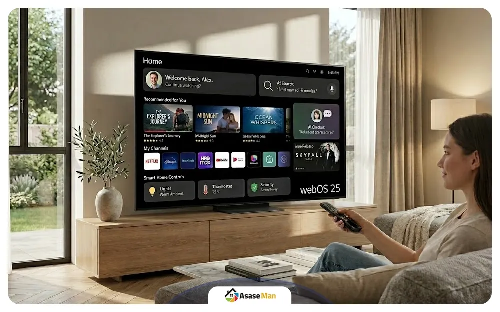 سیستم عامل هوشمند تلویزیون ال جی QNED81A