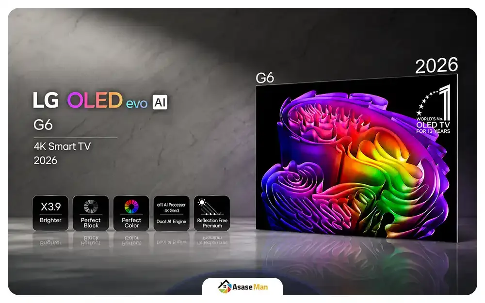 کیفیت تصویر تلویزیون ال جی مدل OLED G6 ساخت 2026