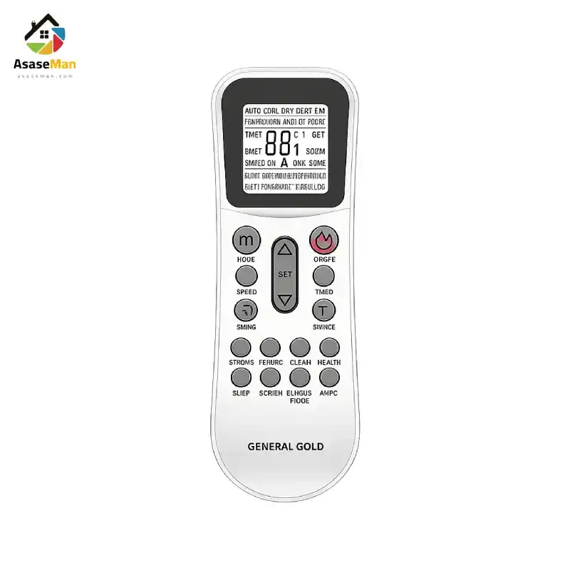 ریموت کنترل کولر گازی 24000 جنرال گلد اسپارک مدل GG-AS24000 SPARK 5
