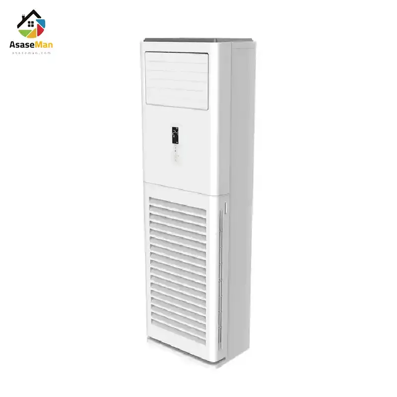 نمای کج یونیت داخلی کولر گازی جنرال شکار ایستاده مدل GNRT3-60LW