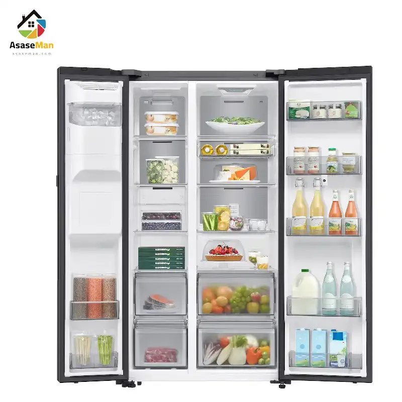 حجم مواد یخچال فریزر  سامسونگ RS90F64A2FFA