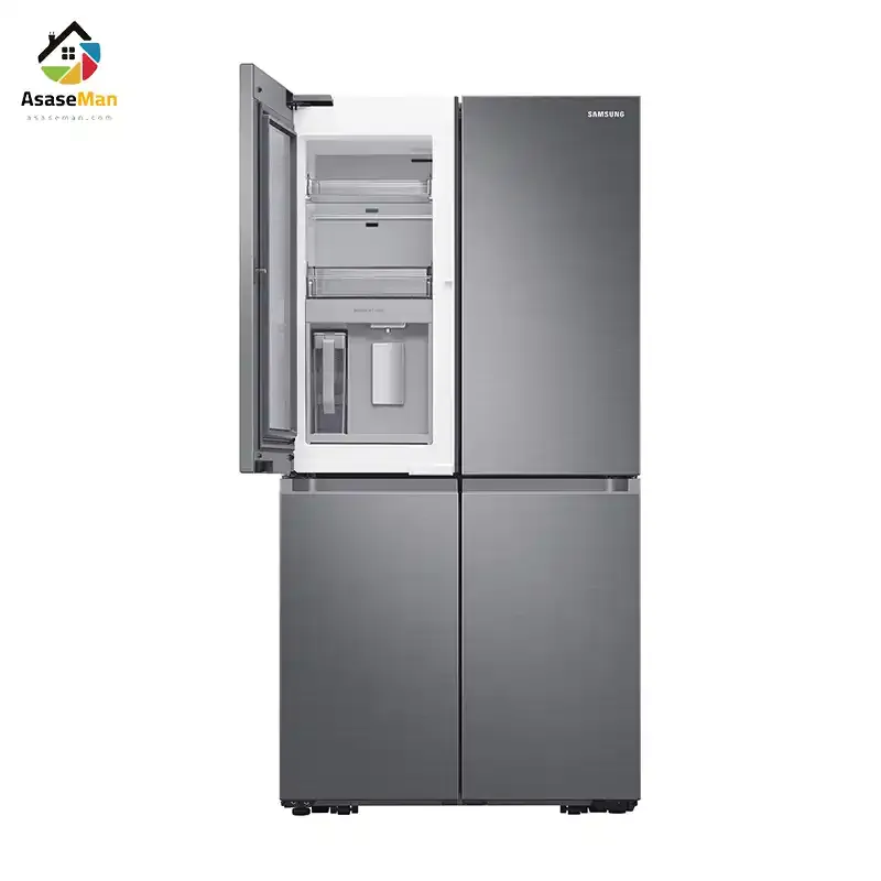 طراحی درب فرانسوی یخچال فریزر ساید بای ساید سامسونگ  RF65A967FS9