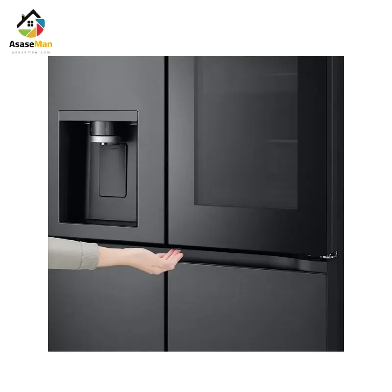 دستگیره یخچال فریزر ساید بای ساید ال جی مدل X39 مونتاژ چین رنگ دودی