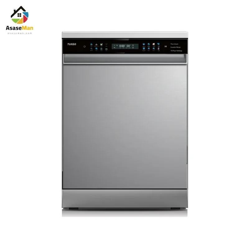 ماشین ظرفشویی توربو مدل DW-4050 رنگ سیلور