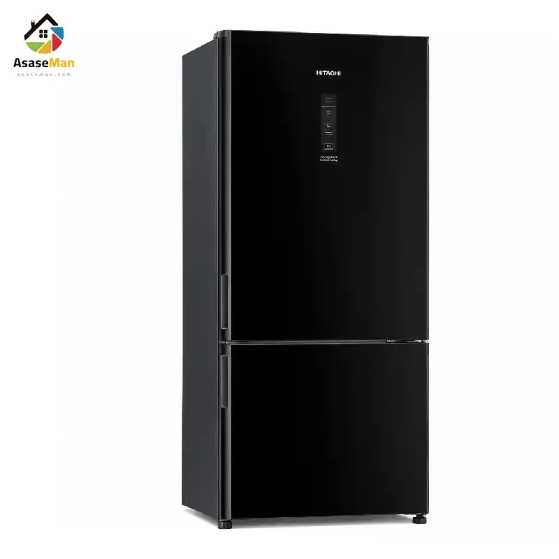نمای کج یخچال فریزر دوقلو هیتاچی مدل R-BG410 PUK6X-4