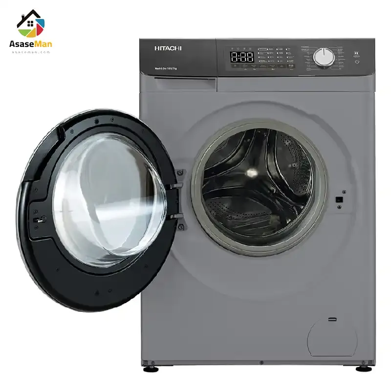 داخل دیگ ماشین لباسشویی هیتاچی مدل  BD-D1054HVOS