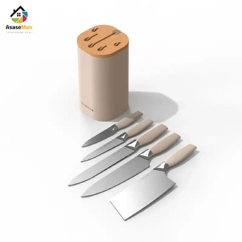 سرویس چاقو نوتریکوک مدل KB150 رنگ کرم