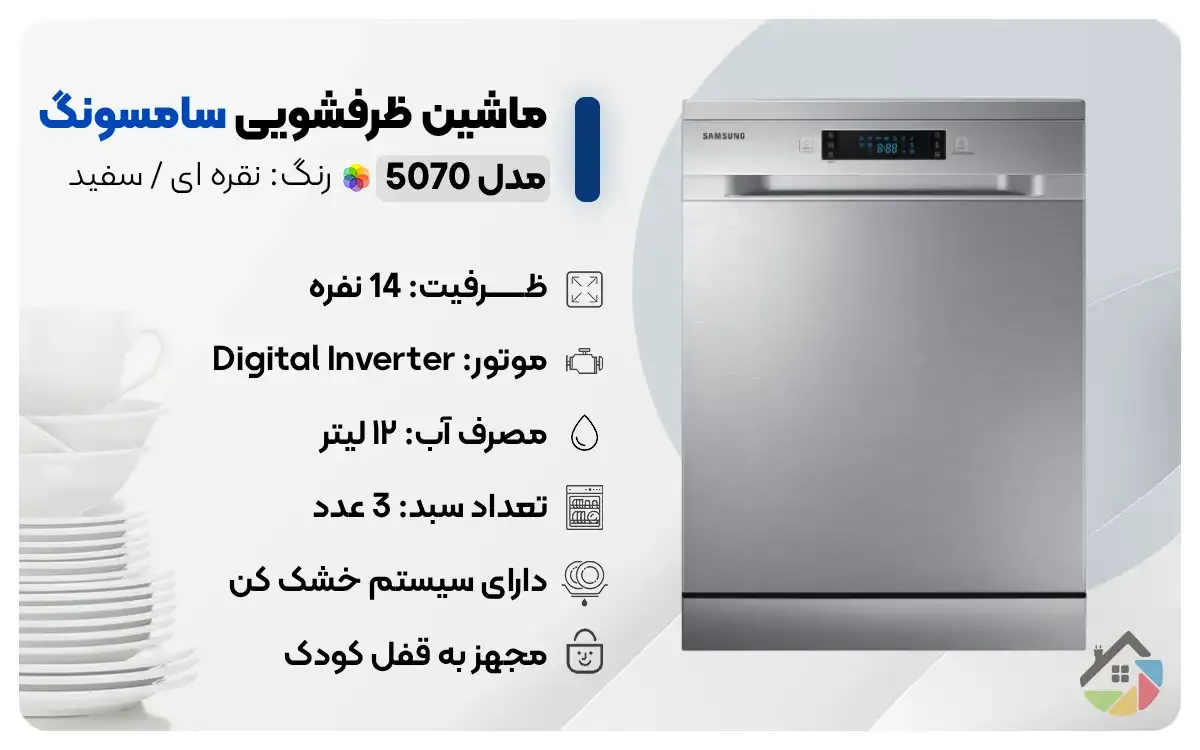 اینفپوگرتفیک ماشین ظرفشویی سامسونگ 5070