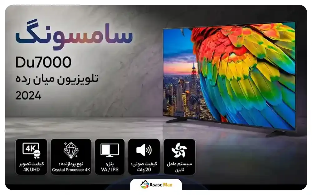 اینفوگرافیک تلویزیون سامسونگ Du7000