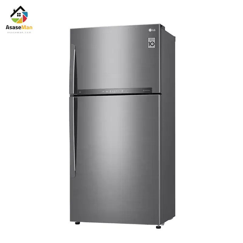 یخچال فریزر بالا پایین ال جی مدل GRM-852 نقره ای