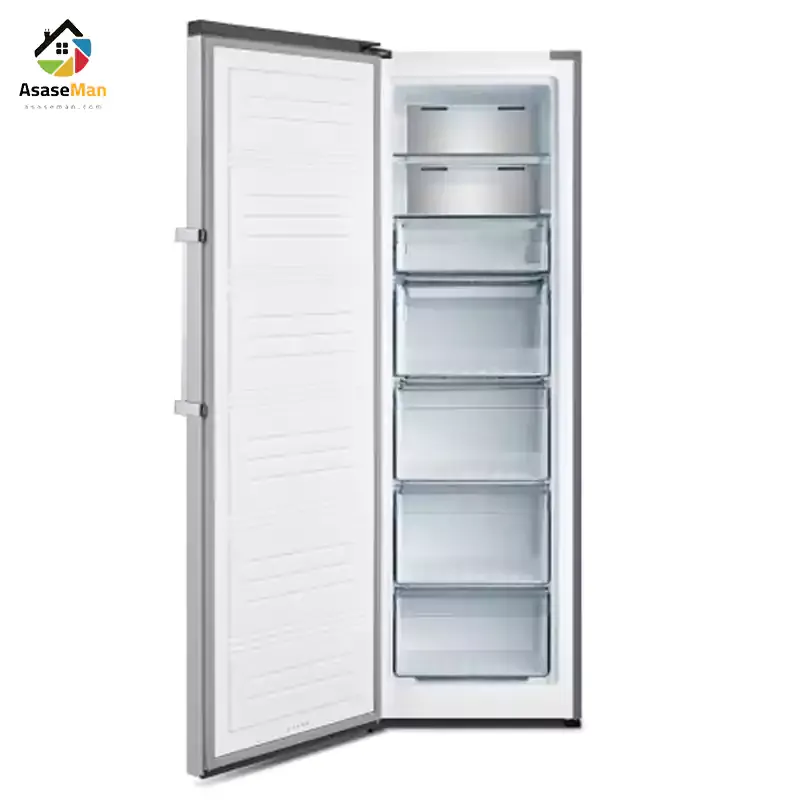 نمای درب باز فریزر تک هایسنس مدل  FV356N4ASU