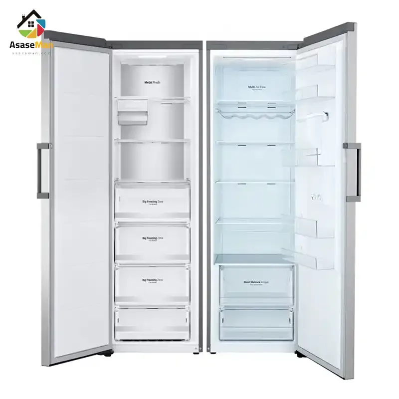 فضای داخلی یخچال فریزر دوقلو ال جی 514-511