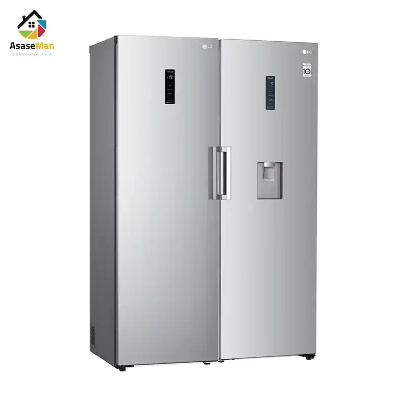یخچال فریزر دوقلو ال جی 514-511 رنگ نقره ای