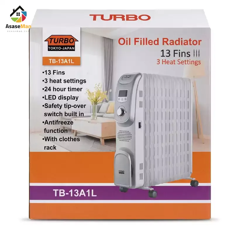 رادیاتور روغنی ۱۳ پره توربو مدل TB-13A1L