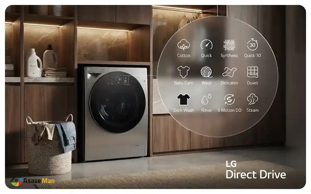 برنامه های شستشو ماشین لباسشویی ال جی G1