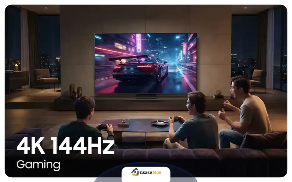 بازی روان و بدون لگ تلویزیون سامسونگ مدل QN85F