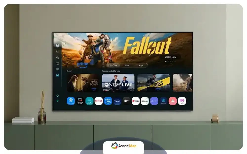 سیسنم عامل تایزن تلویزیون سامسونگ مدل QN85F