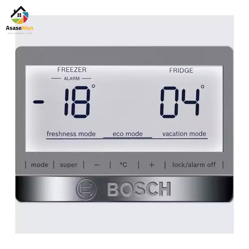 نمایشگر LED یخچال فریزر بالا پایین بوش مدل KGD86AW304